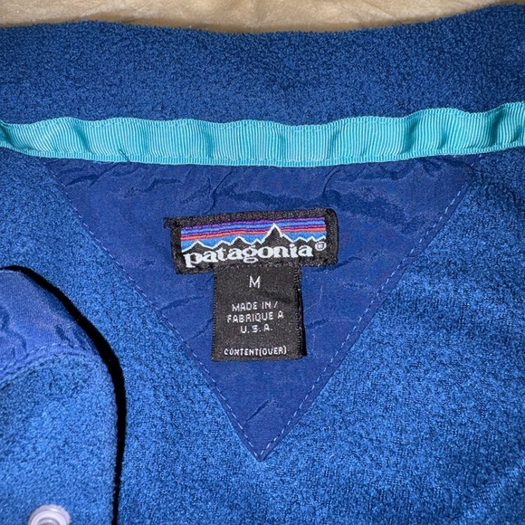 Patagonia Blue 1/4 Snap Re-Tool Fleece Pullover Jacket - Picture 5 of 5